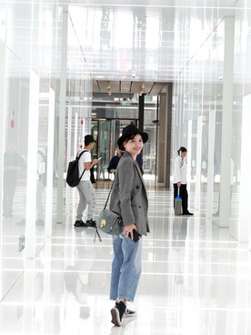 「日系休闲」｜「アイテム（ジャケット/アウター）」を使った、Channel_Viさん（レディース・166cm）の春コーディネート