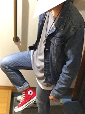 「ドラフトリーバイス」｜「アイテム（アクセサリー）」を使った、J.さん（メンズ・163cm）の冬コーディネート