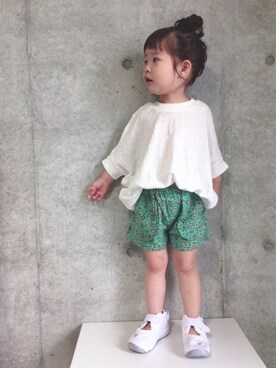 グリーン系のアイテムを使った 2歳女の子 の人気ファッションコーディネート Wear