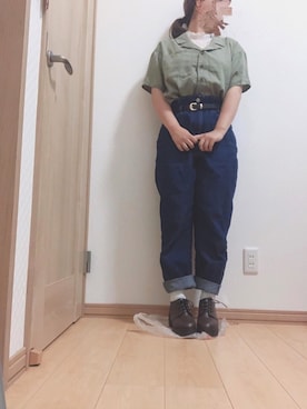 「RETRO GIRL（レトロガール）のアイテム（その他シューズ）」を使った、ちょこさん（レディース・152cm）の秋コーディネート