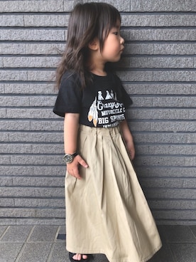 「アイテム（腕時計）」を使った、Sachiさん（キッズ・90cm）の夏コーディネート