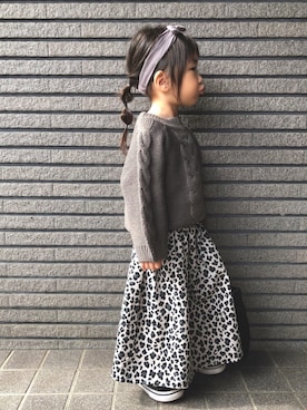 「レオパらぶフェス2019」｜Sachiさん（キッズ・90cm）の秋コーディネート