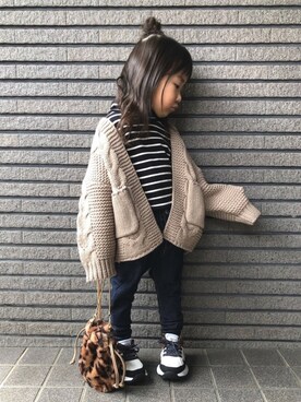 「ZAKKA-BOX（ザッカボックス）のアイテム」を使った、Sachiさん（キッズ・90cm）の冬コーディネート