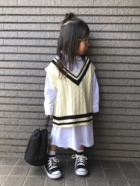 Sachiさん（キッズ・90cm）の春コーディネート