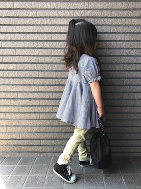 「b.Room」｜「アイテム（その他）」を使った、Sachiさん（キッズ・90cm）の春コーディネート