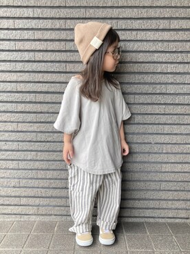 「ドルマン」｜「アイテム（その他）」を使った、Sachiさん（キッズ・90cm）の秋コーディネート