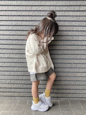 「からしいろまつり2020」｜Sachiさん（キッズ・90cm）の秋コーディネート