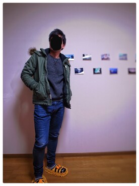「DIESEL（ディーゼル）のアイテム（モッズコート）」を使った、MEFさん（メンズ・172cm）の冬コーディネート