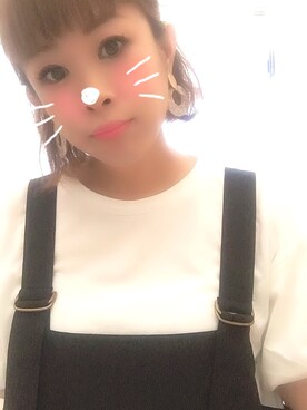 「B.L.U.E（ビーエルユーイー）のアイテム（トップス）」を使った、あややさん（レディース・156cm）の夏コーディネート