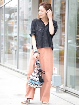 CHIHIROさん（レディース・160cm）の春コーディネート