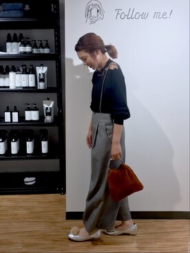 「チドリ柄」｜「アイテム（パンプス）」を使った、CHIHIROさん（レディース・160cm）の秋コーディネート