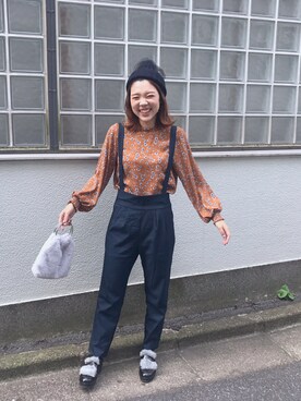 「Discoat Parisien」｜「アイテム（ニットキャップ/ビーニー）」を使った、CHIHIROさん（レディース・160cm）の秋コーディネート