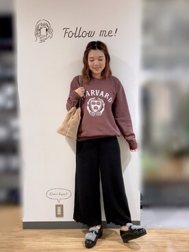 「Discoat Parisien」｜「アイテム（アクセサリー）」を使った、CHIHIROさん（レディース・160cm）の秋コーディネート