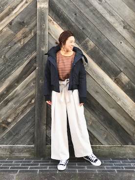 「Discoat Parisien」｜「アイテム（ダウンジャケット/コート）」を使った、CHIHIROさん（レディース・160cm）の冬コーディネート