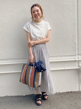 「平成最後のWEARISTAセンバツ」｜「アイテム（マウンテンパーカー）」を使った、CHIHIROさん（レディース・160cm）の春コーディネート