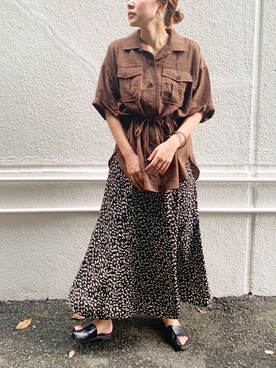 CHIHIROさん（レディース・160cm）の夏コーディネート