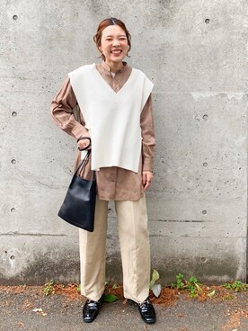 CHIHIROさん（レディース・160cm）の冬コーディネート