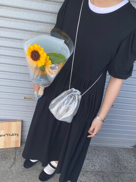 「SVEC（シュベック）のカンフーシューズ kung fu Shoes / ストラップパンプス（バレエシューズ）」を使った、なるはさん（レディース・165cm）の夏コーディネート