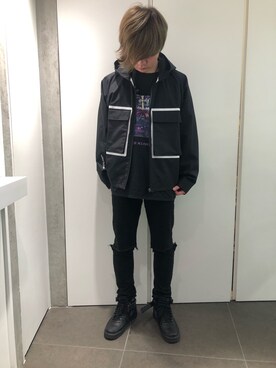 「WHITELAND（ホワイトランド）のアイテム（ナイロンジャケット）」を使った、かいさん（メンズ・173cm）の春コーディネート