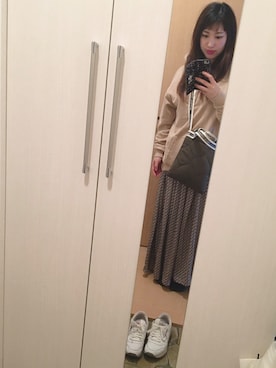 「DHOLIC（ディーホリック）のアイテム（パーカー）」を使った、ぼうさん（レディース・161cm）の秋コーディネート