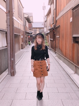 「one way（ワンウェイ）のアイテム（シューズ）」を使った、Nozomiさん（レディース・163cm）の冬コーディネート