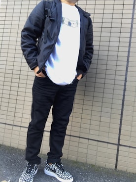 「A BATHING APE（アベイシングエイプ）のアイテム（その他アウター）」を使った、H☆Mさん（メンズ・171cm）の冬コーディネート