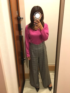 「COCO DEAL（ココディール）のアイテム（オールインワン・サロペット）」を使った、ro-miさん（レディース・158cm）の秋コーディネート