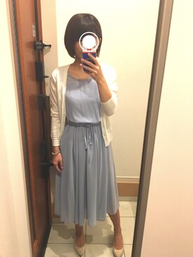 「RD（ルージュ ディアマン）のアイテム（ワンピース/ドレス）」を使った、ro-miさん（レディース・158cm）の春コーディネート