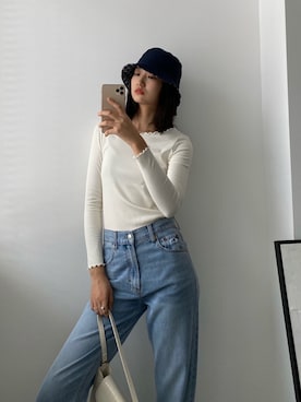 「BYFAR（バイファー）のアイテム」を使った、Honneさん（レディース・172cm）の冬コーディネート