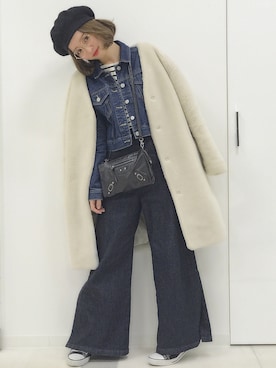 「Another Edition（アナザーエディション）のアイテム（その他アウター）」を使った、yuri.さん（レディース・150cm）の冬コーディネート