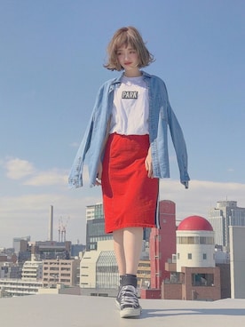 「splendid（スプレンディッド）のアイテム」を使った、yuri.さん（レディース・150cm）の春コーディネート