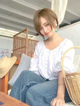 「Another Edition（アナザーエディション）のアイテム（アクセサリー）」を使った、yuri.さん（レディース・150cm）の夏コーディネート