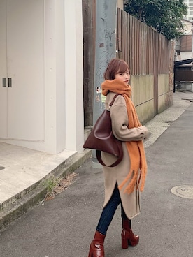 「LOWRYS FARM（ローリーズファーム）のアイテム（その他アウター）」を使った、yuri.さん（レディース・150cm）の冬コーディネート