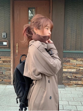 「BASEMENT online（ベースメントオンライン）のアイテム（ニット/セーター）」を使った、yuri.さん（レディース・150cm）の冬コーディネート