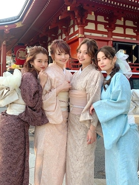 「アイテム（着物）」を使った、yuri.さん（レディース・150cm）の冬コーディネート