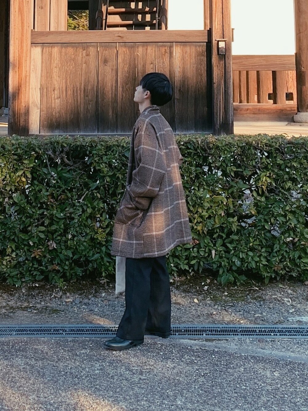 「年末WEAR感謝祭、冬アウター、キレイめ、ATHA、kiko kostadinov、jillsander、DAIRIKU、instagram、u170、ootd」｜「athaのアイテム（ダウンジャケット/コート、ブラウン系）」を使った、Shunさん（メンズ・166cm）の冬コーディネートの1枚目の写真
