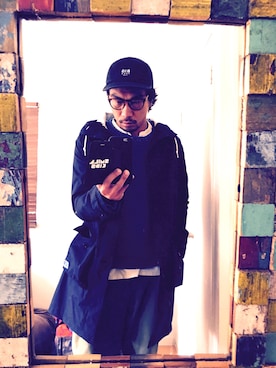 「HELLY HANSEN(ヘリーハンセン)のアイテム(ナイロンジャケット)」を使った、Masanori Iwataさん(メンズ・171cm)の秋コーディネート