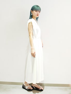 「G.V.G.V.（ジーヴィージーヴィー）のアイテム（ワンピース/ドレス）」を使った、nanaka ishiiさん（レディース・161cm）の夏コーディネート