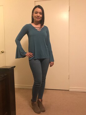 「BaubleBar（-）のアイテム」を使った、Tanita 💜さん（レディース・160cm）の秋コーディネート