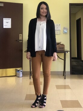 「UNKNOWN.（アンノウン）のアイテム（ジャケット/アウター）」を使った、Tanita 💜さん（レディース・160cm）の秋コーディネート