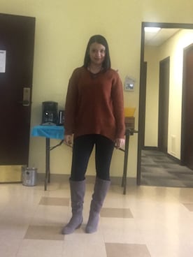 「UNKNOWN.（アンノウン）のアイテム（スウェット）」を使った、Tanita 💜さん（レディース・160cm）の秋コーディネート