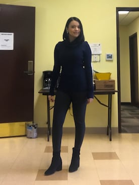 「UNKNOWN.（アンノウン）のアイテム（スウェット）」を使った、Tanita 💜さん（レディース・160cm）の冬コーディネート