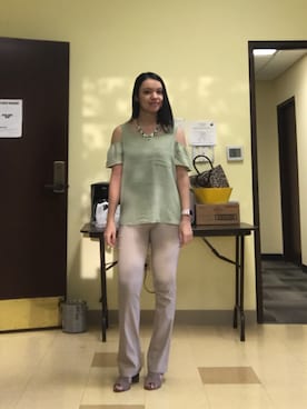 「UNKNOWN.（アンノウン）のアイテム（パンツ）」を使った、Tanita 💜さん（レディース・160cm）の秋コーディネート