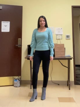 「UNKNOWN.（アンノウン）のアイテム（シューズ）」を使った、Tanita 💜さん（レディース・160cm）の冬コーディネート