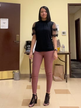 「UNKNOWN.（アンノウン）のアイテム（シューズ）」を使った、Tanita 💜さん（レディース・160cm）の春コーディネート