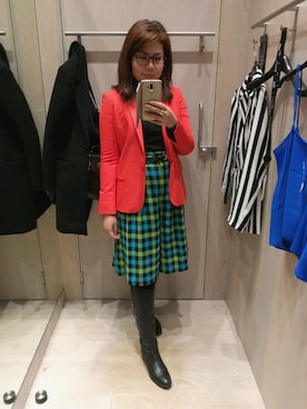 「ESCADA（エスカーダ）のアイテム」を使った、c a r m zさん（レディース・165cm）の秋コーディネート