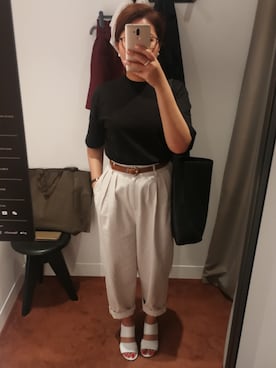 「BUENO（ブエノ）のアイテム」を使った、c a r m zさん（レディース・165cm）の冬コーディネート