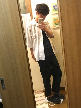 「アイテム（バングル/リストバンド）」を使った、cocoさん（メンズ・176cm・20代）の夏コーディネート