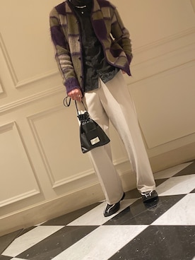 「KIKO KOSTADINOV（キコ コスタディノフ）のアイテム（ローファー）」を使った、taishin24さん（メンズ・172cm）の冬コーディネート