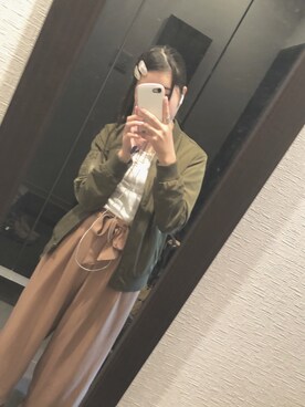 「rps（アールピーエス）のアイテム（MA-1）」を使った、るいさん（レディース・157cm）の秋コーディネート